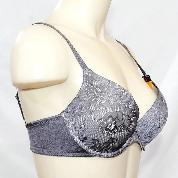 34A Maidenform Self Expressions Custom Lift UW Bra Gray NWT - Picture 2 of 3
